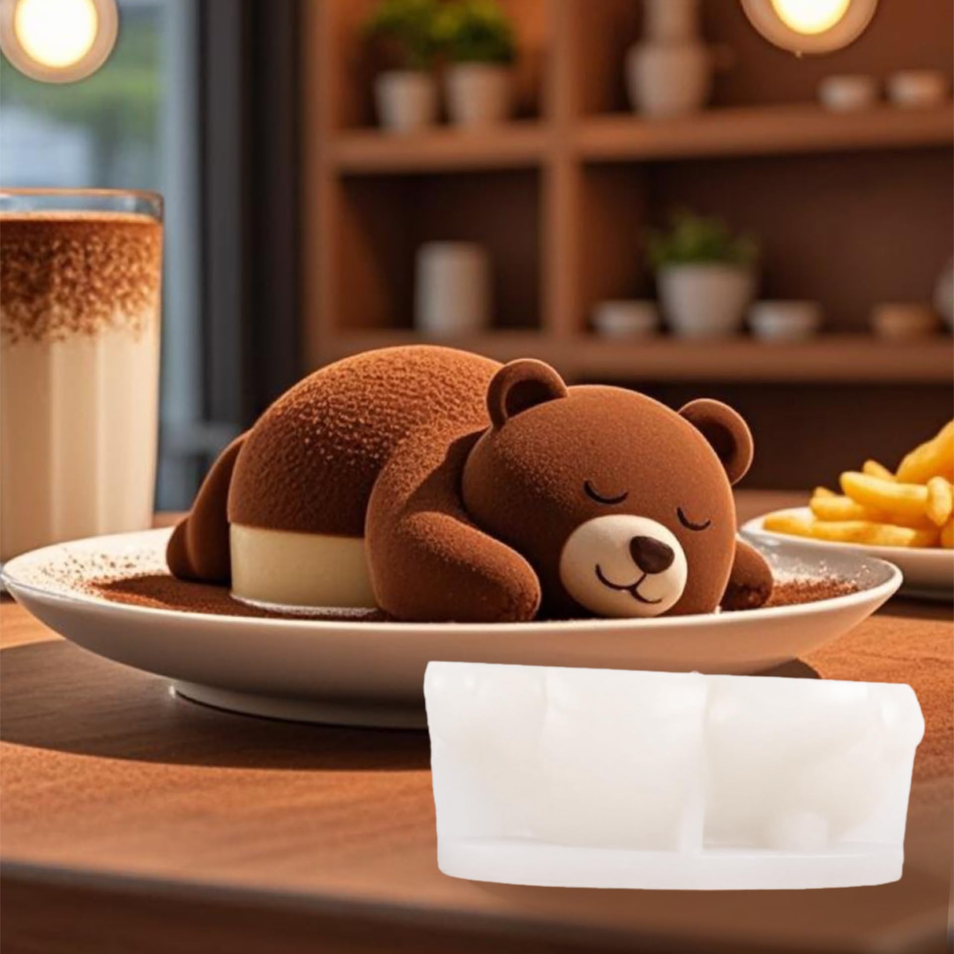 Amazon.co.jp: シリコンモールド 3D クマ型 チョコレート型 DIY ムース