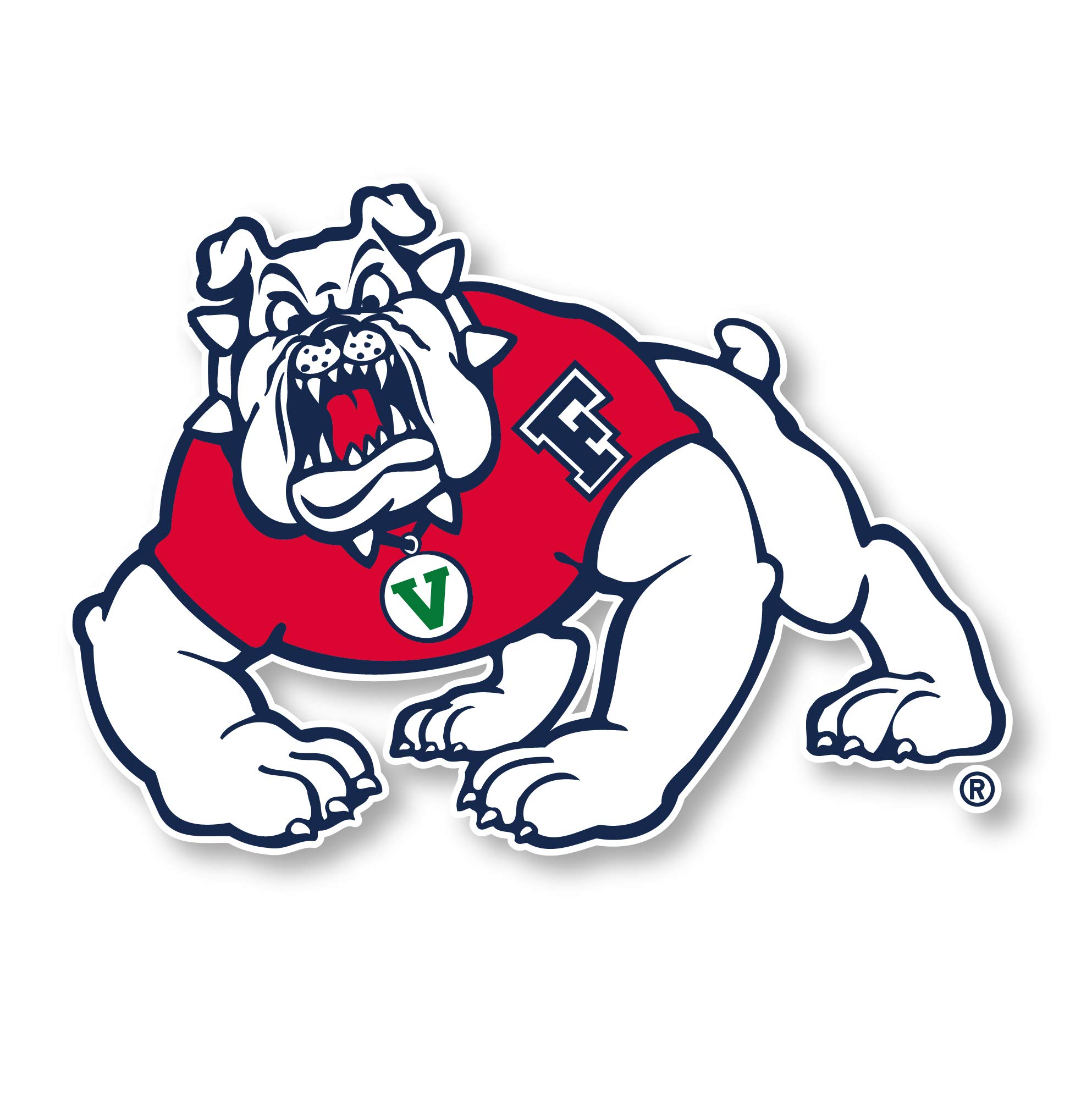 Fresno State Bulldogs 4 Inch Vinyl Mascot Magnet Officially Licensed Collegiate Product