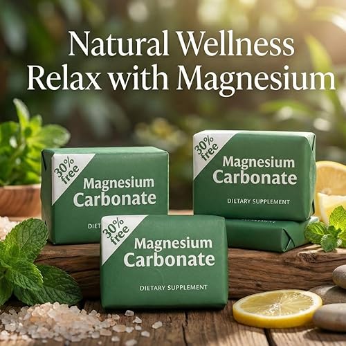 Miniatura 5 de LENICO - Cubos de carbonato de magnesio | Paquete de 3 x 0.25 oz cada uno | Suplemento dietético natural, sin gluten, vegano, grado alimenticio,