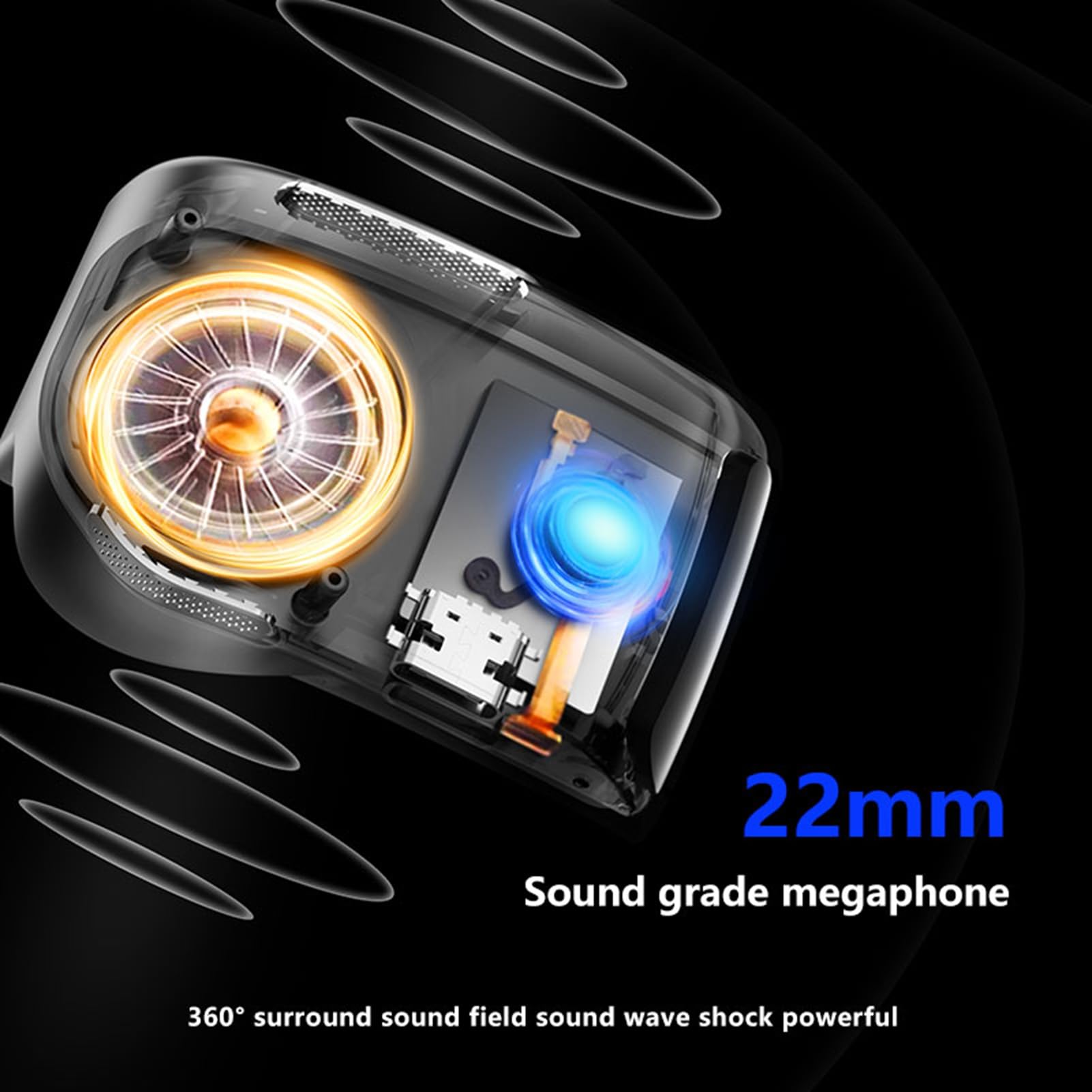 Denash Sonnenhut mit Bluetooth-Lautsprecher, Offener Tragbarer Bluetooth 5.4-Lautsprecher mit Magnetisch Abnehmbarem Design, Verstellbare Kopfbedeckung für Laufen, Wandern
