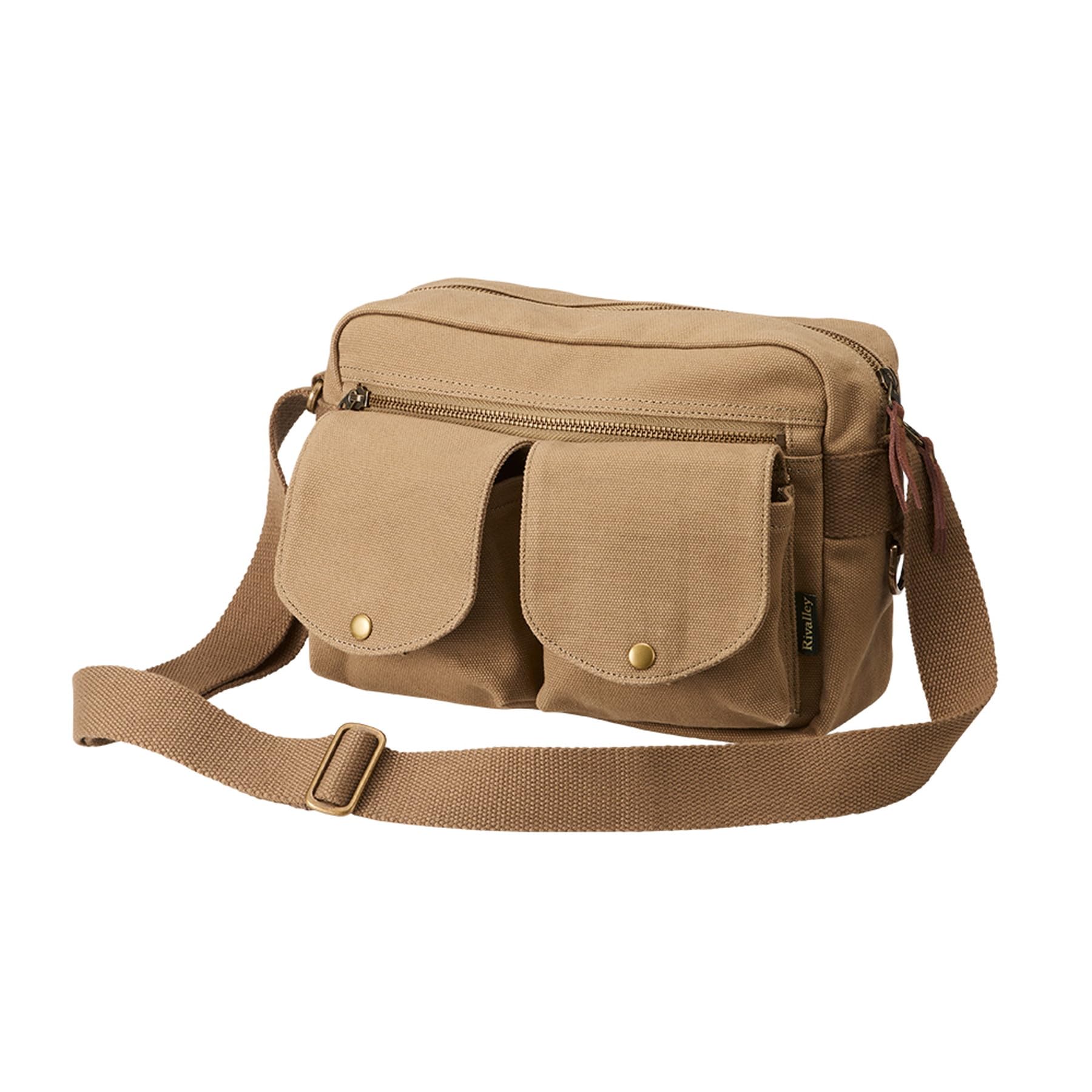 Amazon | リバレイ (Rivalley) RV ストリームショルダーバックM タン
