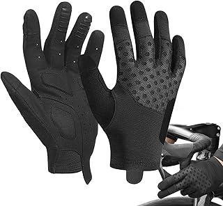 Bike Gloves | タッチスクリーン操作可能 パッド入り 衝撃吸収 ミトン - 反射 性 フルフィンガー 通気性 に 自転車 用 グローブ - 寒冷地向け 冬用 ロードバイク 自転車 ランニング 運転用