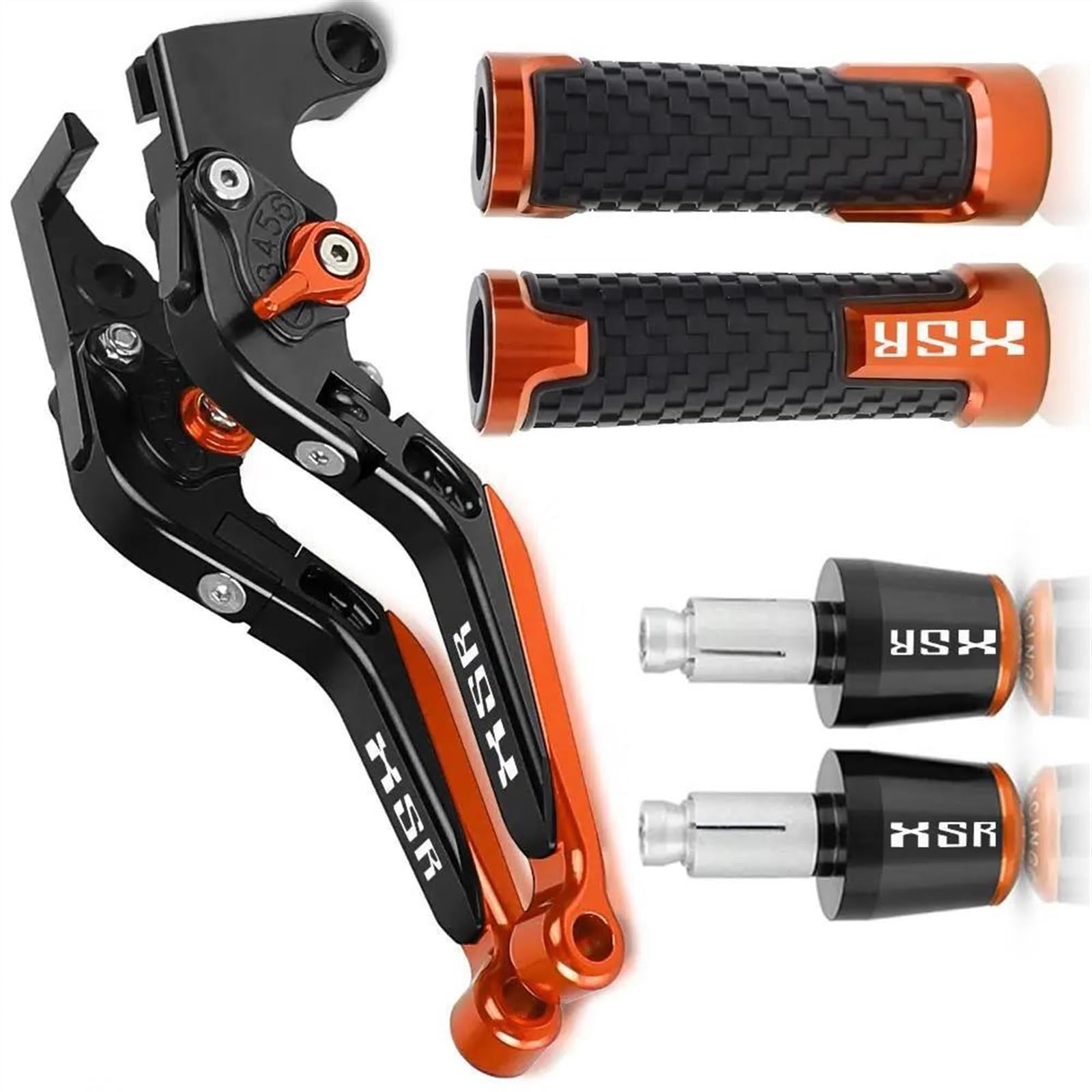 Leviers réglables et pliables pour guidon moto 22mm Yamaha XSR700 XSR900