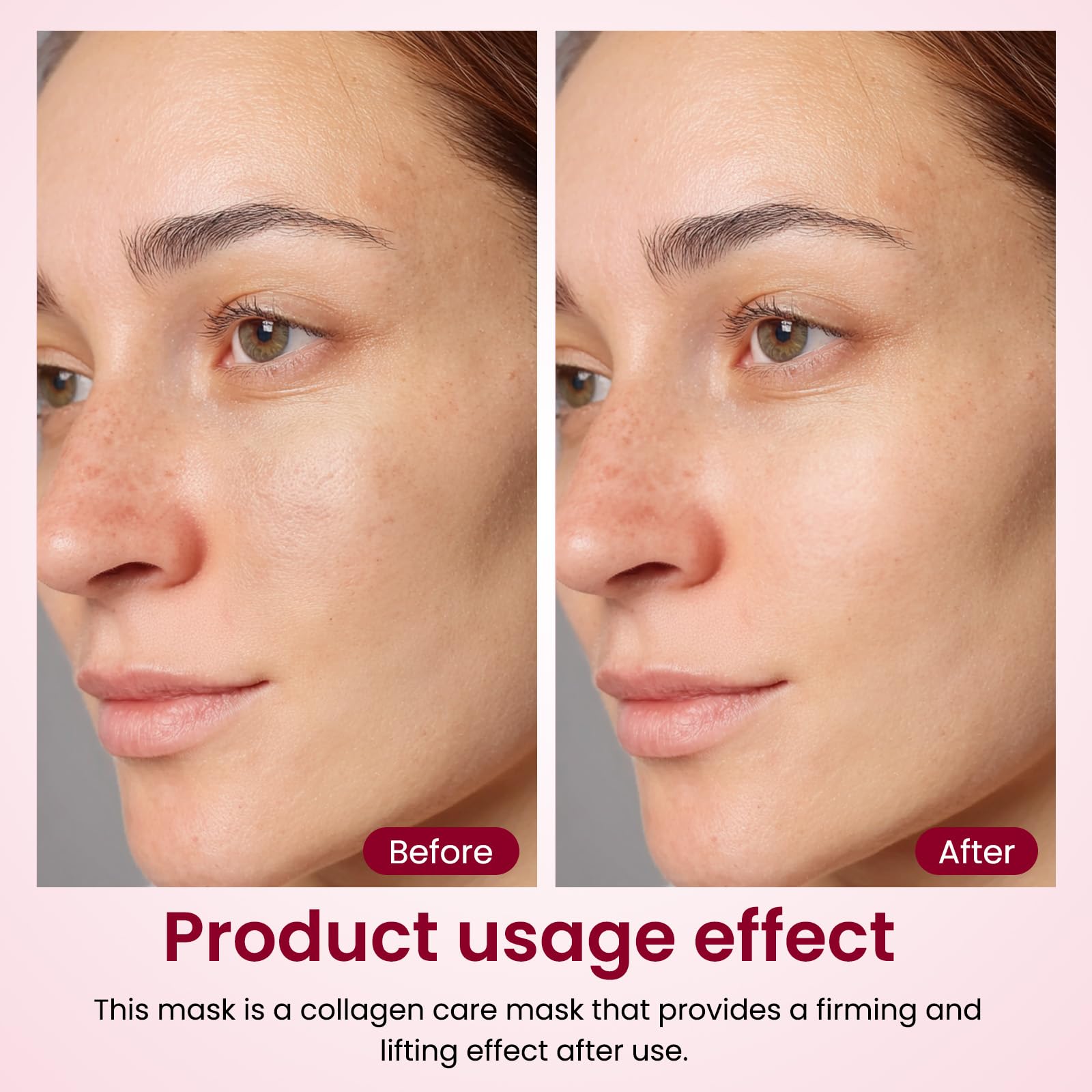 Bio-Collagen Real Deep Mask, Collagen Face Mask Overnight, Collagen Glow Up Firm Skin Deep Hydrating Masks for Pore Minimization - Glow like Glass Skin,4 Pack - 4