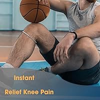 Vista 4 de Patellar Tendon Support Strap, Knee Pain Relief & Patella Stabilizer Knee Strap Brace Support for Hiking, Soccer, Basketball, Running, Jumpers Knee