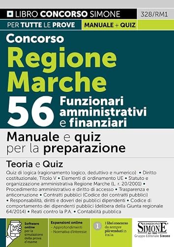 Concorso Regione Marche 56 Funzionari amministrativi e finanziari