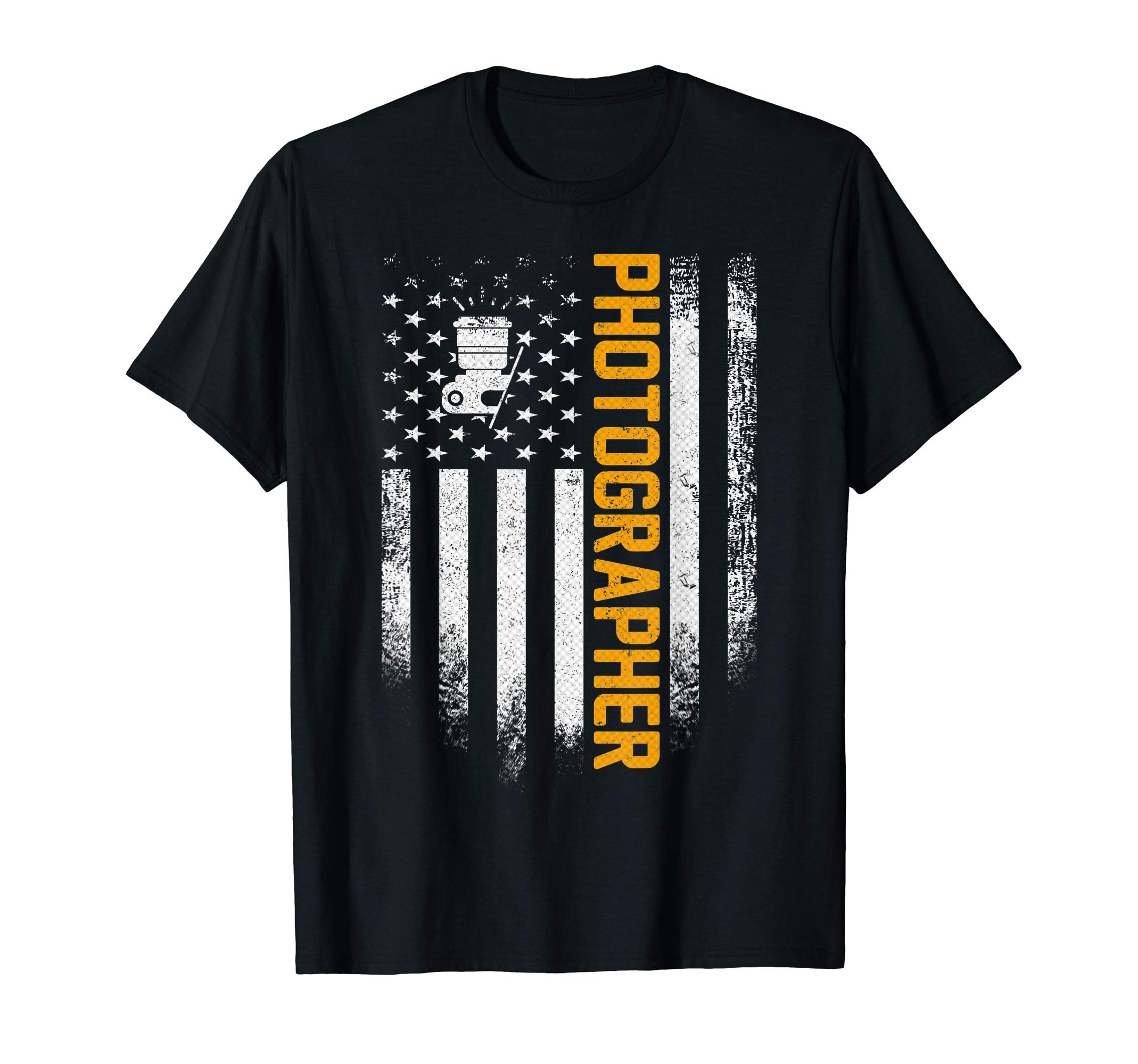 Photographer Lover GiftsVintage USA Photographer American Flag Photography Patriotic T-ShirtOEKO-TEX STANDARD 100