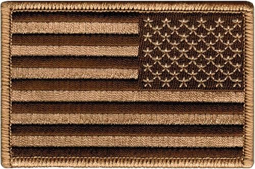 Miniatura 7 de Cypress Collectibles Embroidered Patches - Parche para planchar - Banderas de EE UU dorado GOLD BORDER