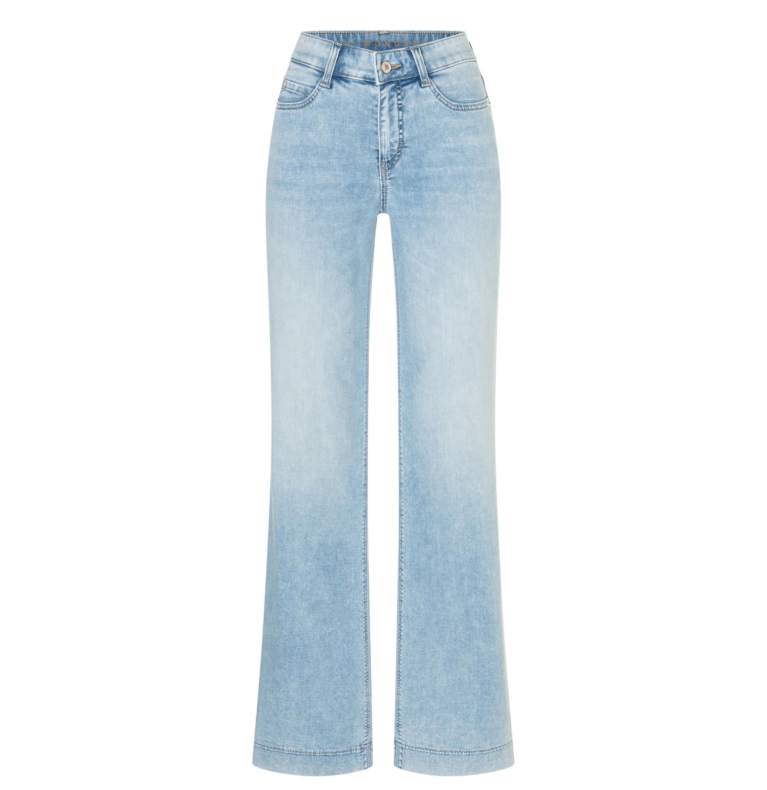 MAC DREAM WIDE Weite Jeans – Damen Jeans, light azure blue, Gr. 38, Länge 30
