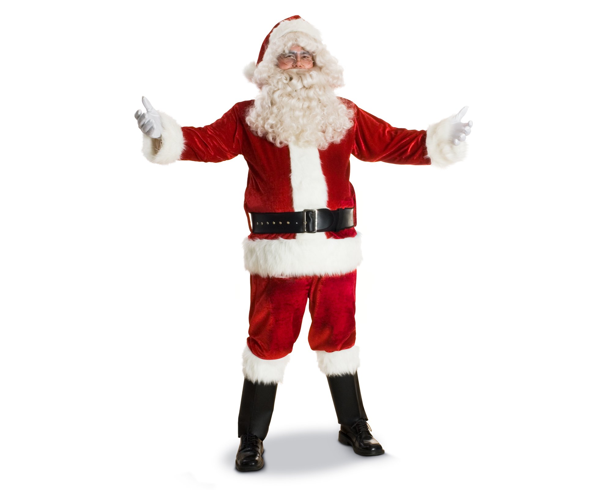 Sunnywood Mens Deluxe Santa Claus Suit Set Costume