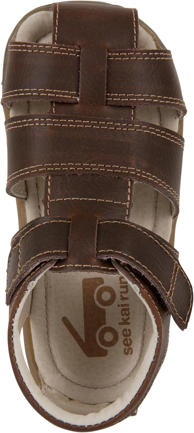 See Kai Run Jude IV - Classic Fisherman Style Leather Sandal for Boys.