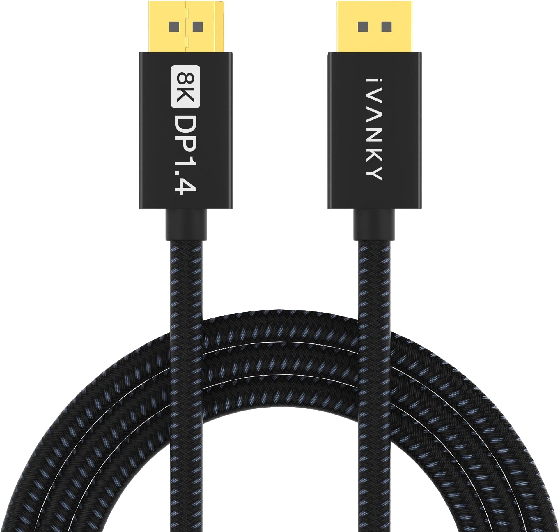 DisplayPort Cable 10ft 1.4, VESA Certified 8K DP to DP Cable[8K@60Hz, 4K@144Hz,1080P@240Hz], Support HBR3,32.4Gbps,HDCP 2.2,HDR,Display Port Cord Compatible for Gaming Monitor,TV,PC,Laptop-10ft
