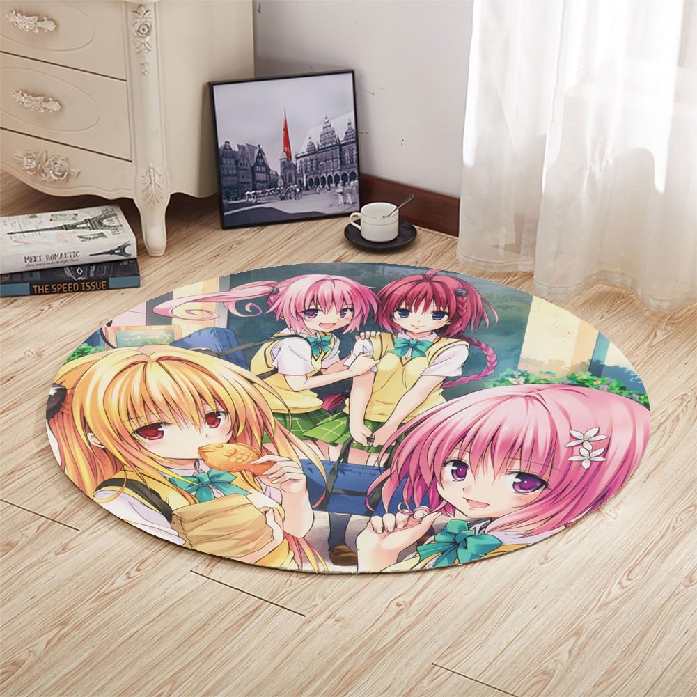 Tapis antidérapant Golden Darkness 3D confortable pour chambre