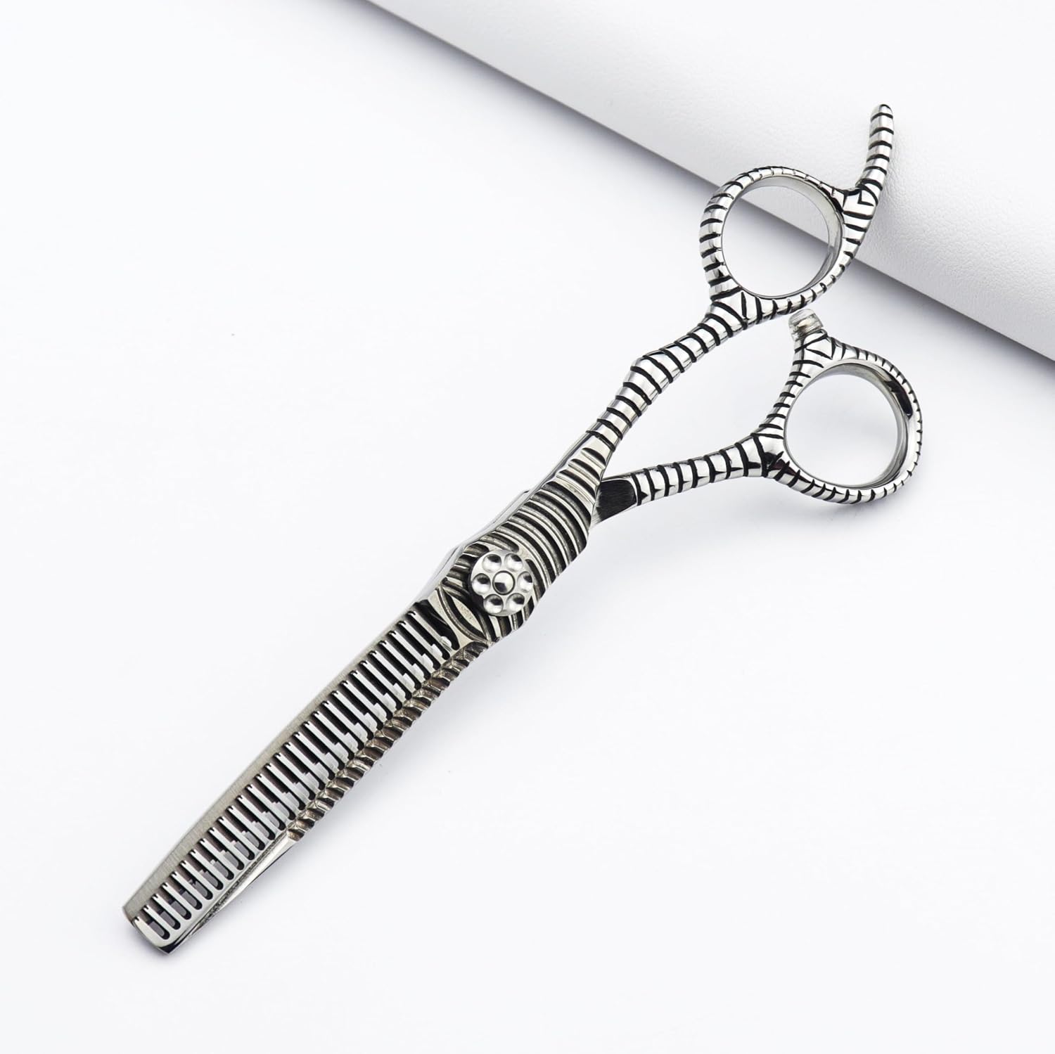 6 inch hair shears barber accessories hair shear professional hair styling hair cutting supplies (6-inch thinning shear-A)