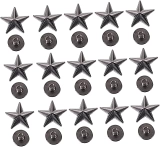 50 Pçs Roupas Punk Punk Stud Spikes Kit Estrela Punk Studs Studs Liga Liga Roupas Studs Roupas Stud Spike Sapatos Brincos Brincos Decorar Acessórios Decorativos Para Unhas ABOOFAN