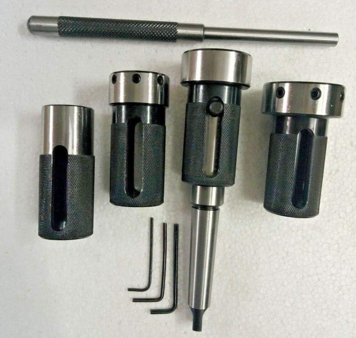 Lathe Tailstock Die Holder Set Of 4 Floating Type MT2 SHANK Holds