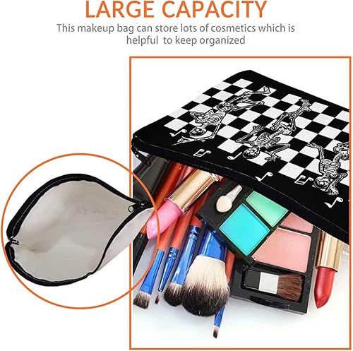 Miniatura 3 de Bolsa de maquillaje de leopardo, de gran capacidad, portátil, para artículos de tocador, bolsa de cosméticos para mujeres, bolsa de viaje