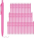 Deegtran Pens Bulk, 50 Pack No Bleed Black Click Pens, Wholesale Retractable Ballpoint Pens, Pens Medium Point, Smooth Ink Pens, 1.0MM Black Ink