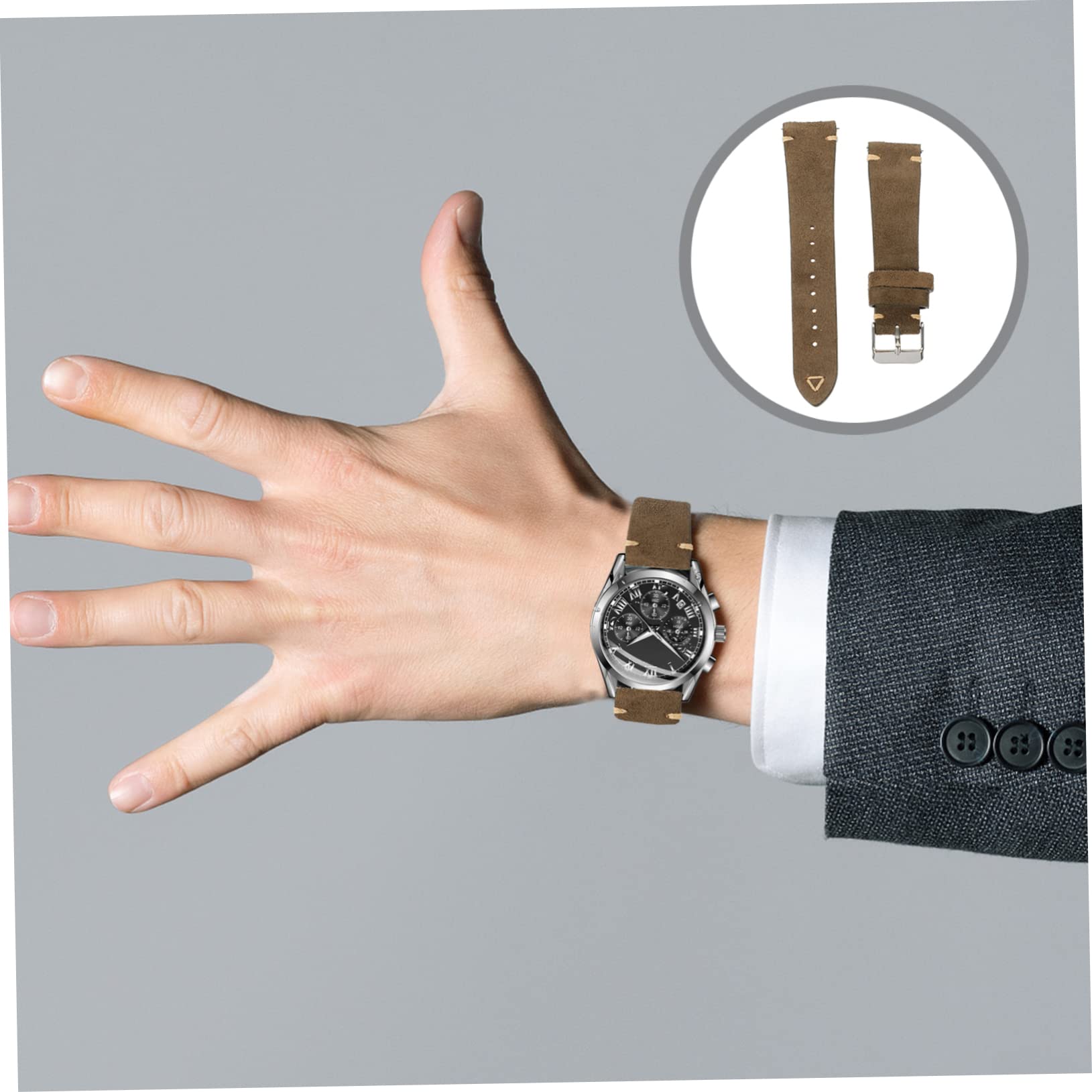 LIFKOME 5 Correas De Reloj Para Hombre Reemplazables Versátiles Para Vestir Cumpleaños Acción De Gracias.