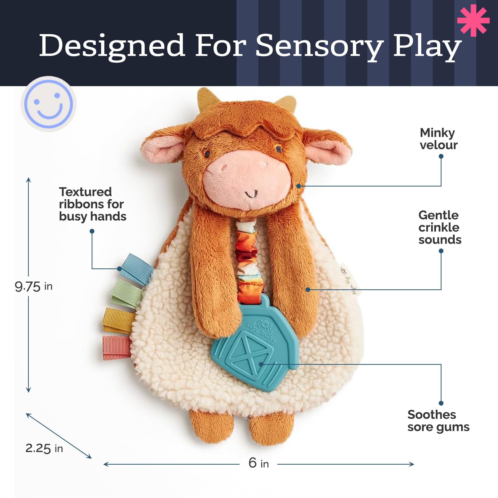 Amazon.com : Itzy Ritzy - Itzy Lovey Including Teether - Baby 
