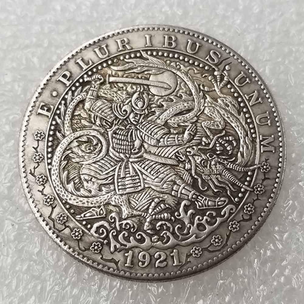 YunBest Best Morgan US Coins - 1921 Hobo Nickel Coin -Old Coin Collecting-US Dollar USA Old Morgan Dollar -plated US crafts Coins BestShop