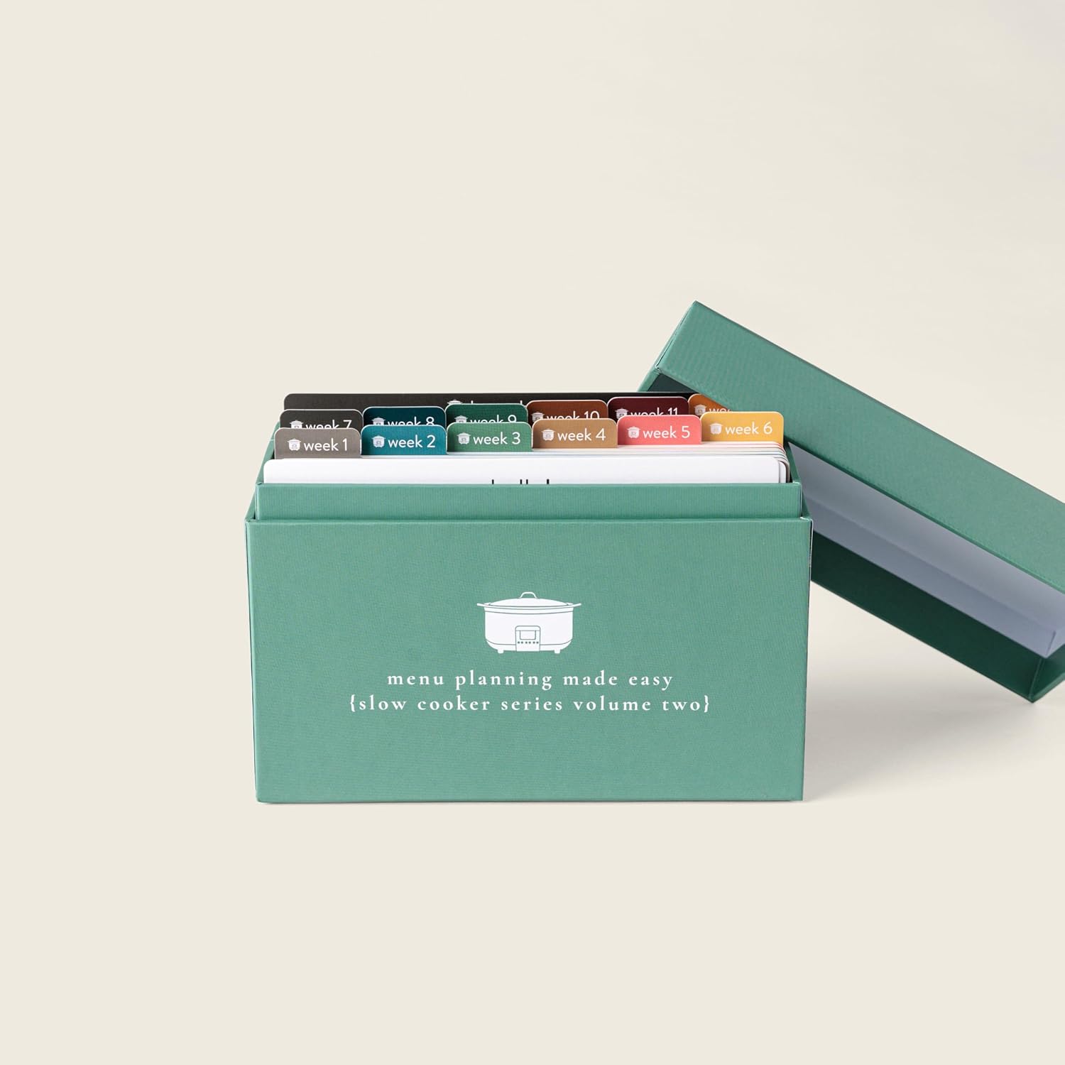 PPP Meal Planner with 72 Photo Recipe Cards (Slow Cooker Vol 2) - Weekly Menu Planner | Recipe Box | 12 Reusable Grocery Lists | 5 Blank Cards | Card Protectors | Easy Recipe Ideas with Pictures thumbnail