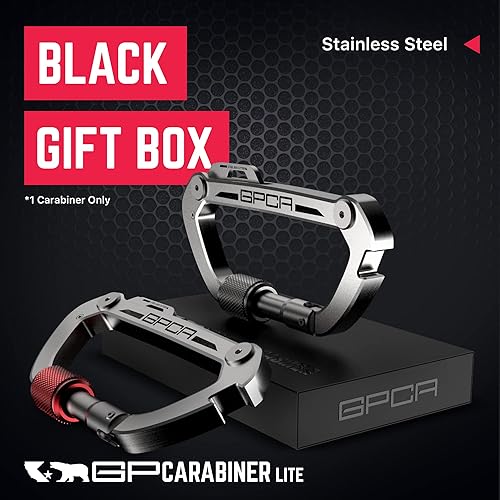 Miniatura 8 de GPCA Clip de mosquetón para llavero, organizador de llaves, llavero, soporte para llaves de automóvil, equipo EDC multiherramienta con abridor de