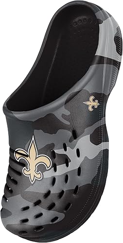 Miniatura 143 de FOCO - Sandalias de agua de jardín con logotipo de equipo de la NFL, para hombre Camuflaje tonal,logotipo grande de bloque