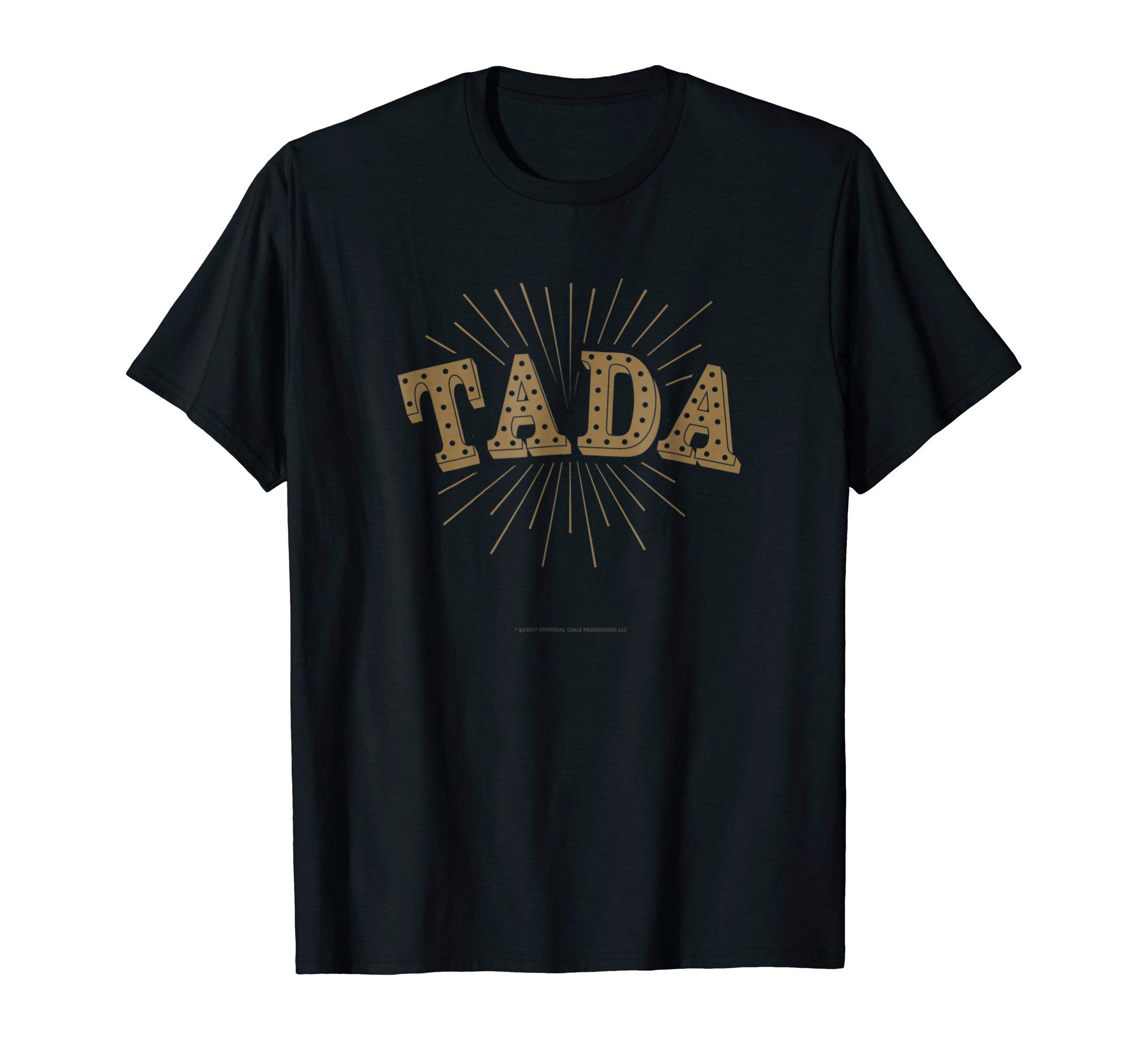 SYFYThe Magicians Tada Comfortable Black Unisex Adult T-Shirt - Official Tee - Short Sleeve - Letter Print - Crew Neck - Modern - Casual - Christmas, BirthdayOEKO-TEX STANDARD 100