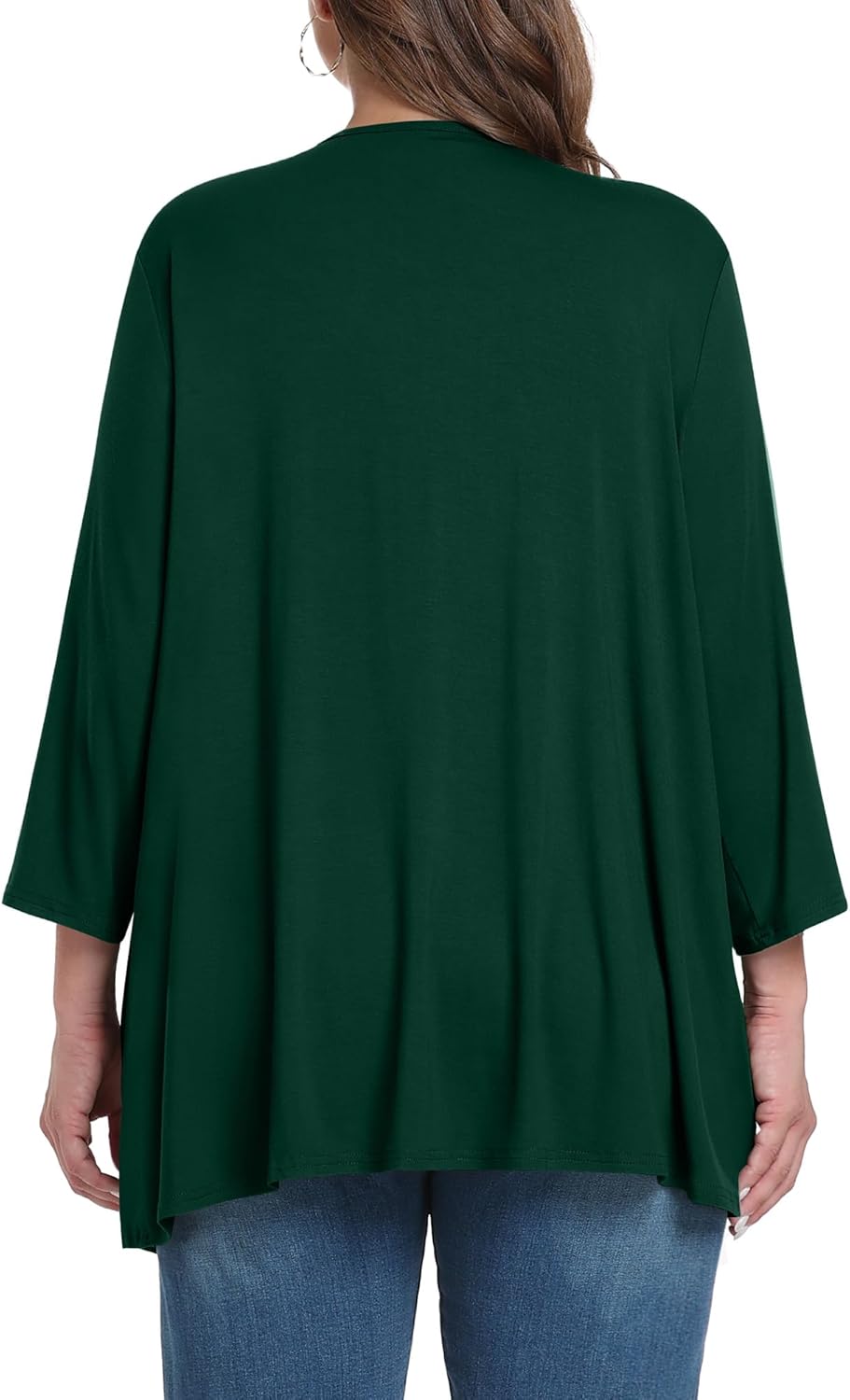 TIANZHU Women Cardigan Lightweight 3/4 Sleeve Casual Open Front Light Cardigan Drape Duster Sweaters - Image 3