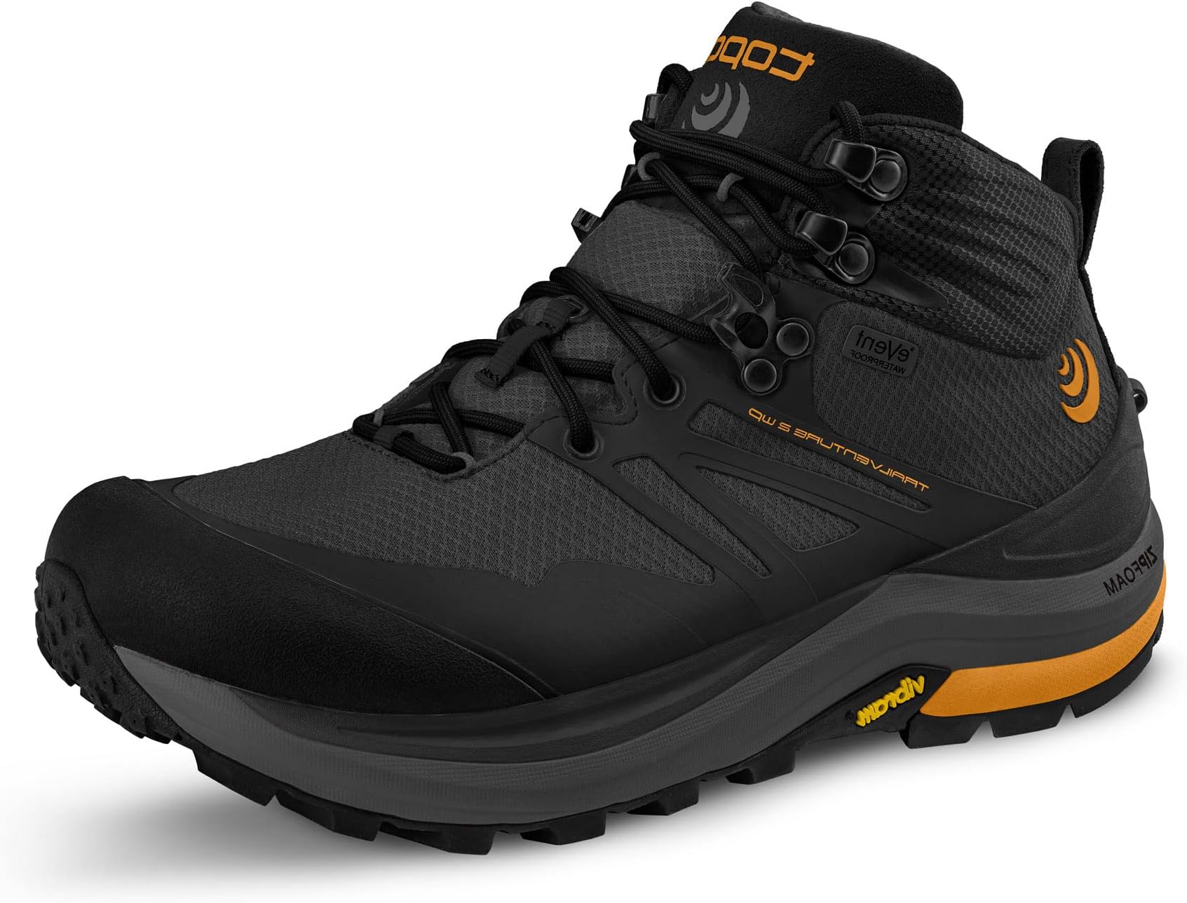 Men's Trailventure 2 WP Comfortable Waterproof 5MM Drop Trail Running Boots, Athletic Shoes for Trail Running