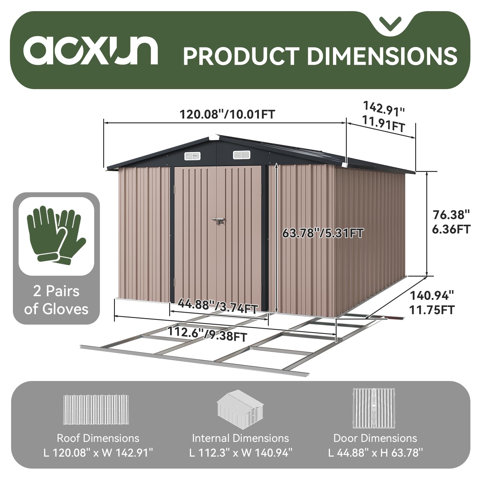 GAhouses119冊 Outsunny 4' x 8' Lean to Garden Storage Shed Outdoor Metal