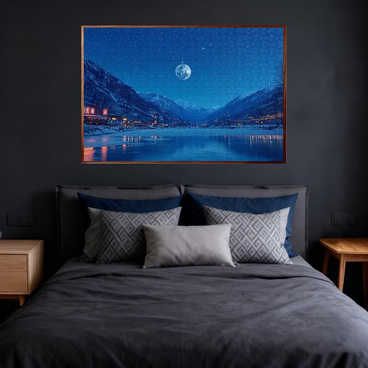 Puzzle dla dorosłych 5000, układanki krajobrazowe 5000 elementów dla dorosłych, niemożliwe drewniane puzzle księżycowe dla całości, klasyczna, wymagająca gra logiczna do dekompresji, prezenty dla
