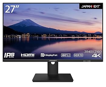 4K モニター 27インチ JAPANNEXT JP-IPS2707UHDR JAPANNEXT 4K HDR対応 27ｲﾝﾁ JN-IPS2707UHDR-N HDMI DP sRGB100% IPS