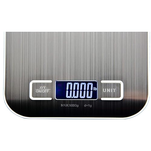 Miniatura 4 de Báscula de cocina de acero inoxidable Balanza electrónica Báscula digital de alimentos para cocinar con unidad de medición de pesaje de precisión