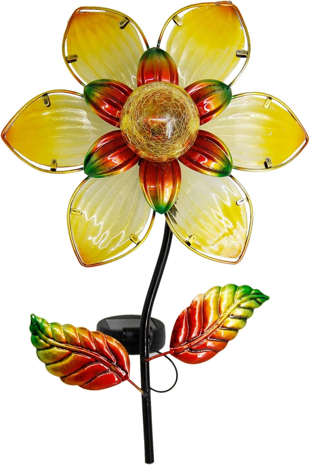 MAGGIFT 38 Inch Garden Solar Flower Light, Solar Powered