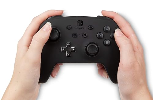 Vista 2 de PowerA Enhanced Wireless Controller for Nintendo Switch/Switch 2 / Switch Lite/OLED Model - Black - Gamepad, game controller, Officially Licensed