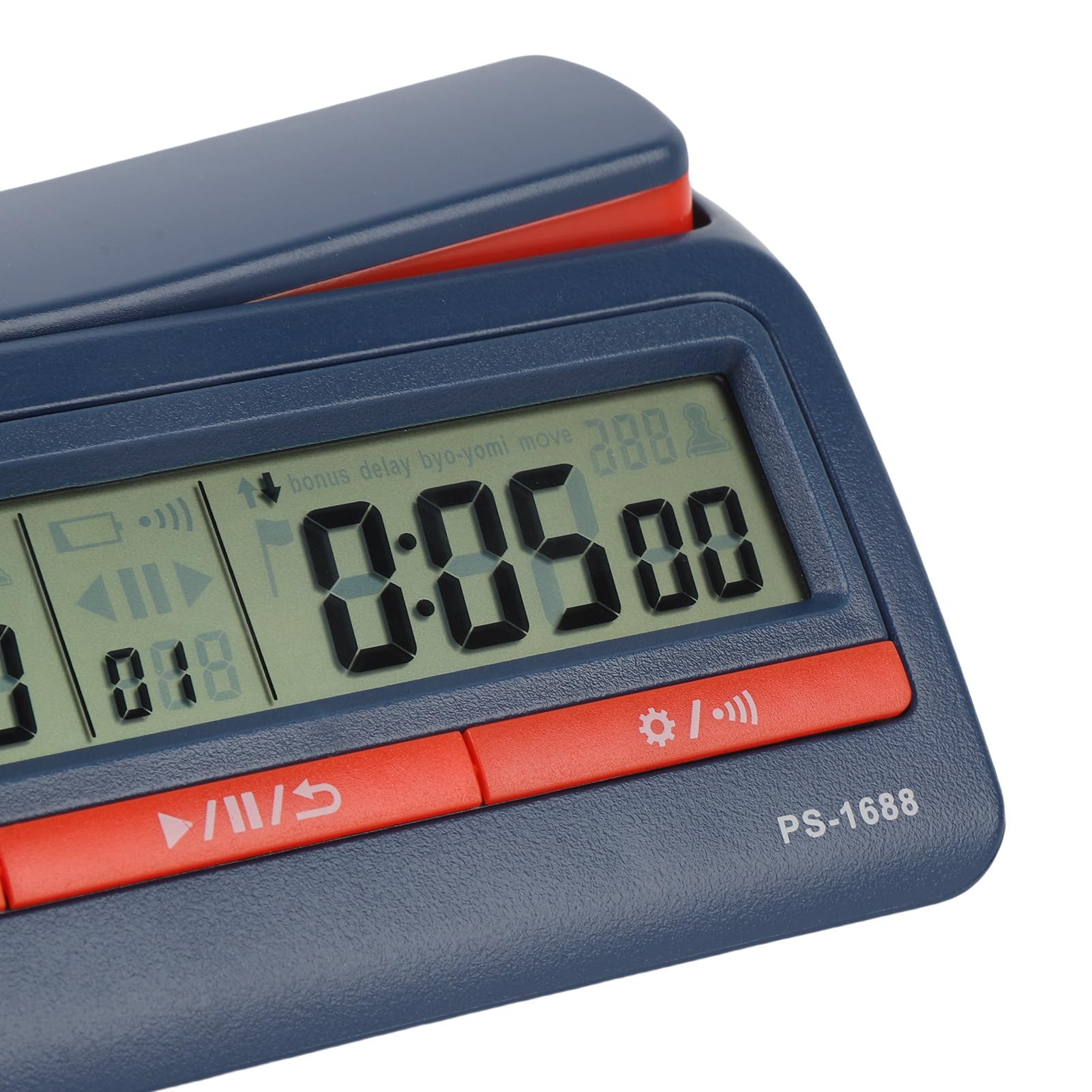 Pongnas Professionelle Digitale Schachuhr mit 42 Benutzerdefinierten Timing-Modi – Fide-konformer Multifunktionaler Countdown-Timer für Internationale Schach-, Go-, Shogi- und Brettspiele –
