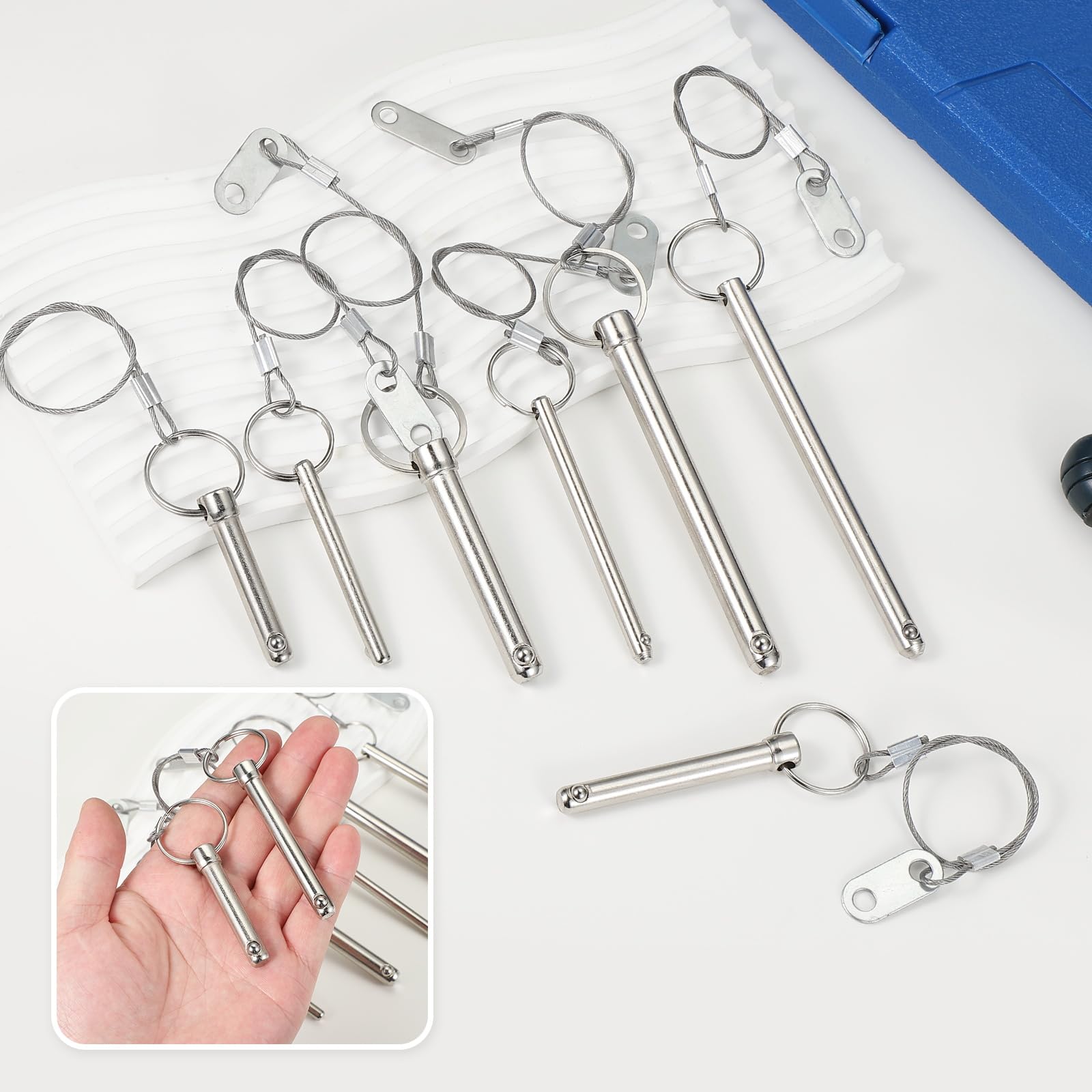 PATIKIL Quick Release Pin, Diameter 1/2"(12mm), Total Length 3"(80mm), Effective Length 2.4"(60mm) - Image 4