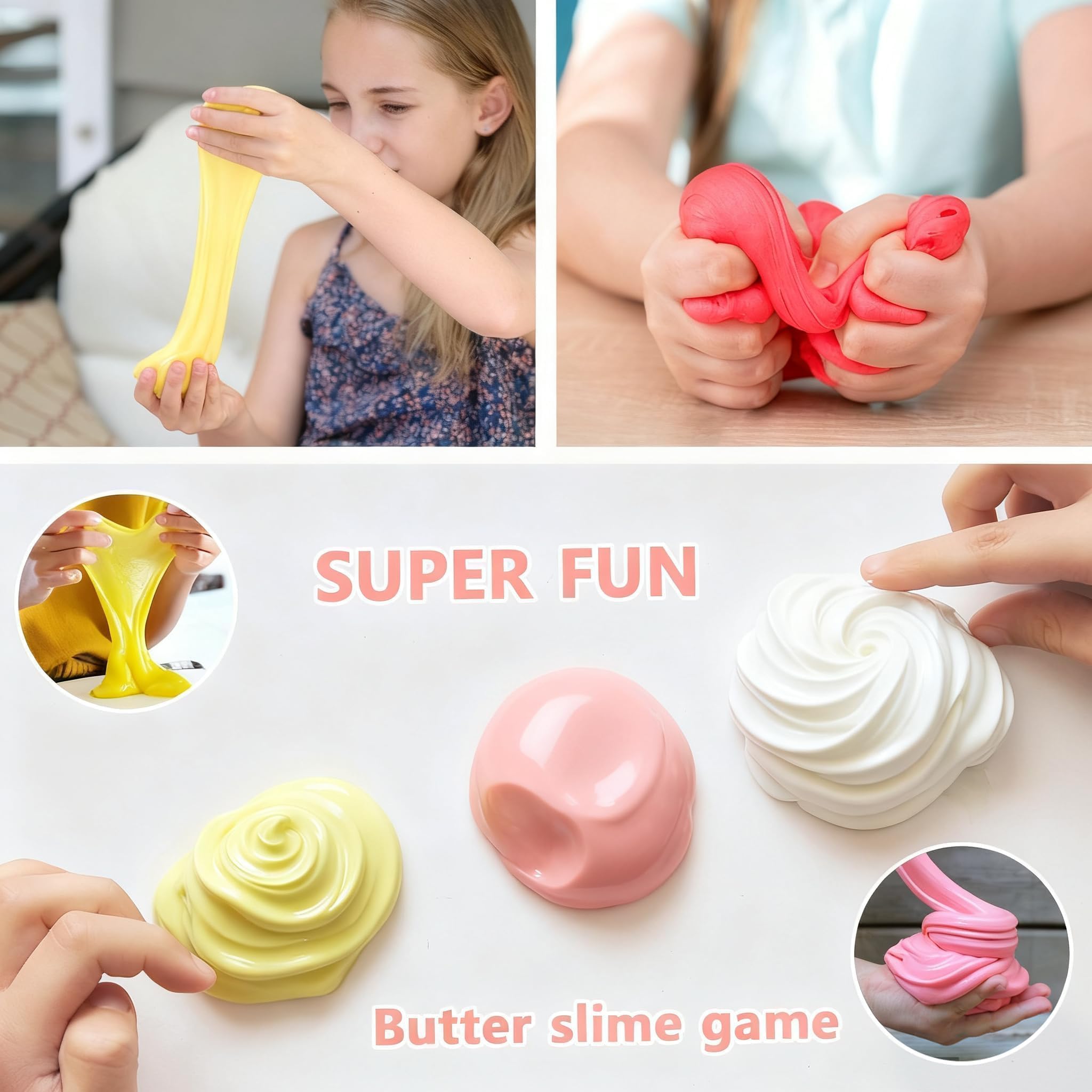 45 Pack Butter Slime Kit for Kids, Holiday Making Bulk Scented Halloween Slime Charms Party Favor, DIY Putty, Soft & Non-Sticky, Stress Relief Toy for Girls and Boys Age 4-12, Birthday Advent Calendar — Amazon image 5