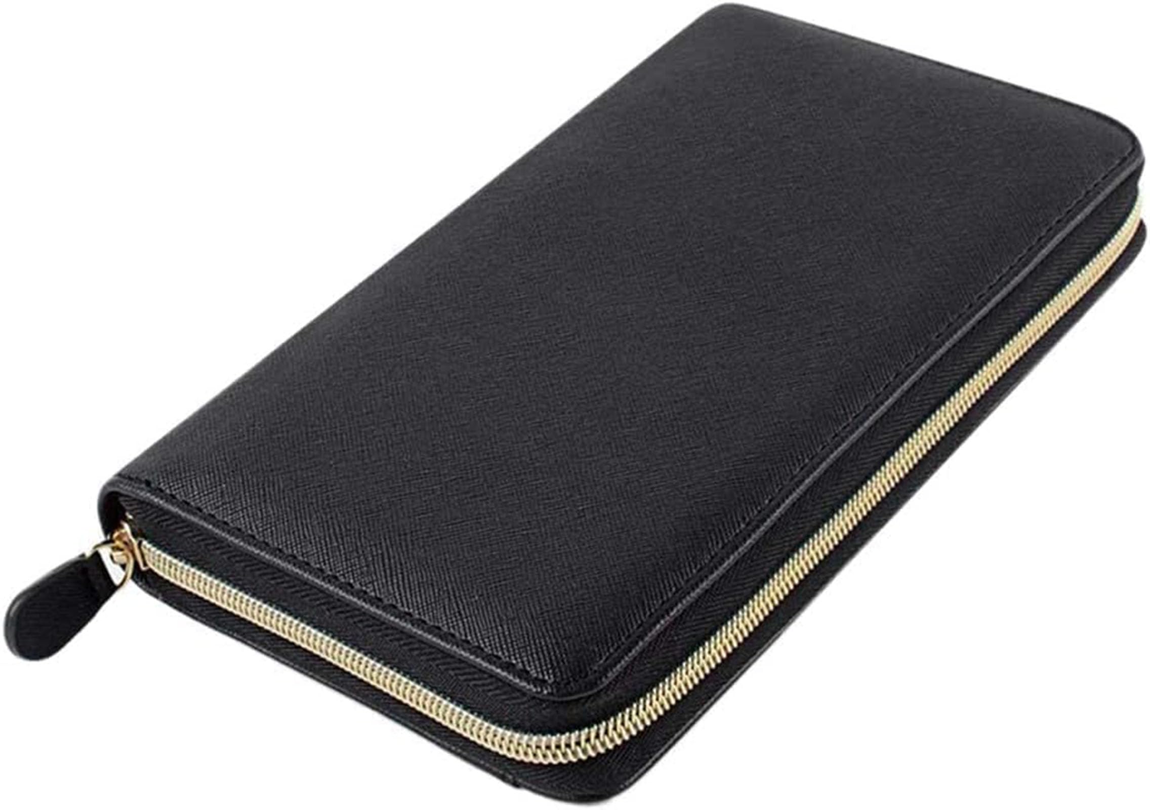 Système enveloppe budget cash noir avec 12 feuilles de suivi pour portefeuille femme