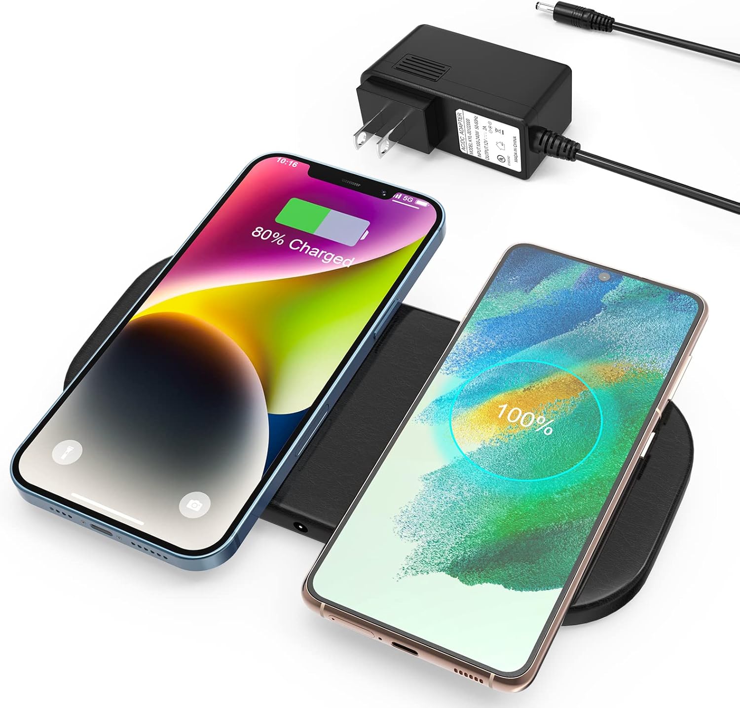 ZealSound Wireless Charging Pad, 15W Max Wireless Charger with DC