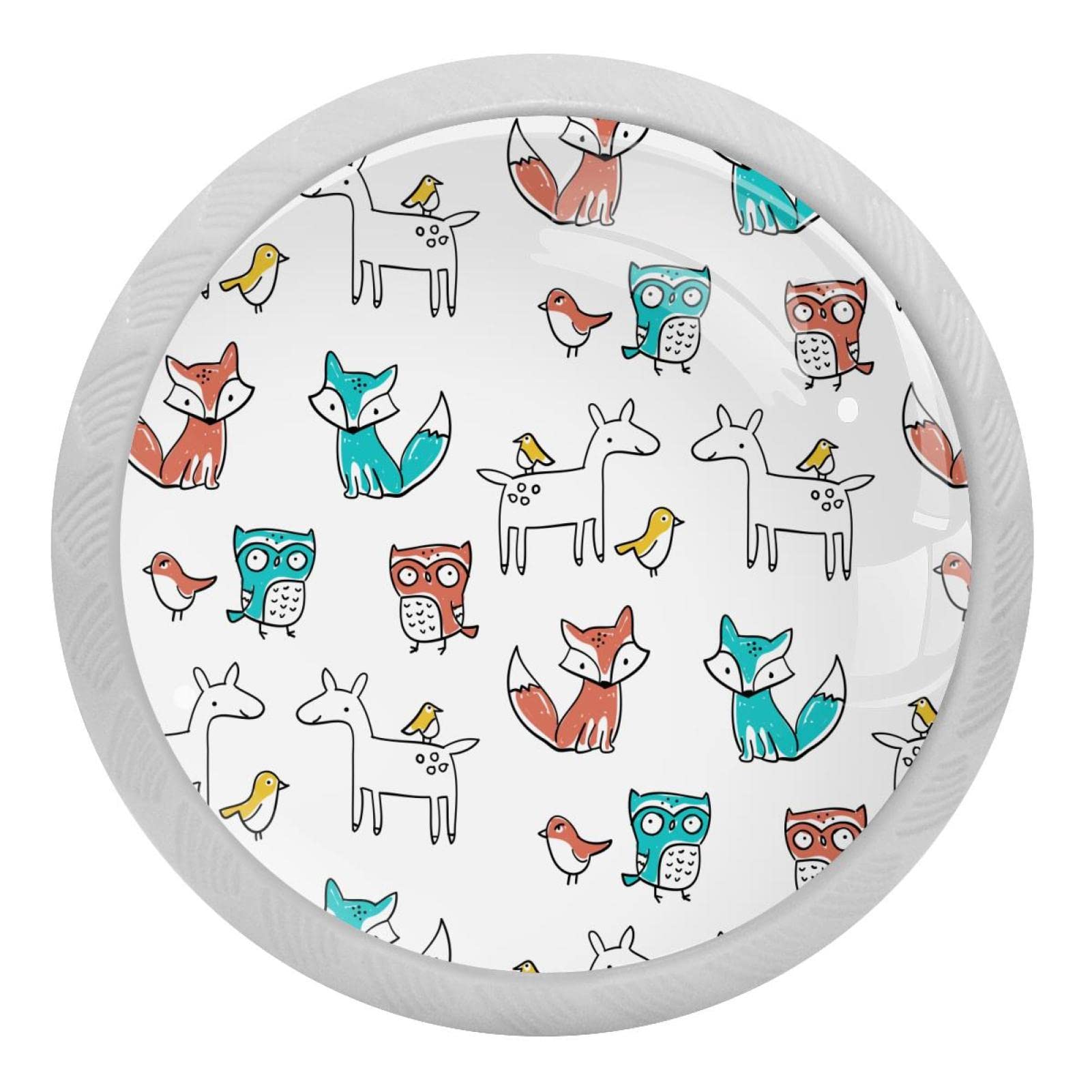 Poignée ronde fluorescente placard de cuisine avec vis acier inox