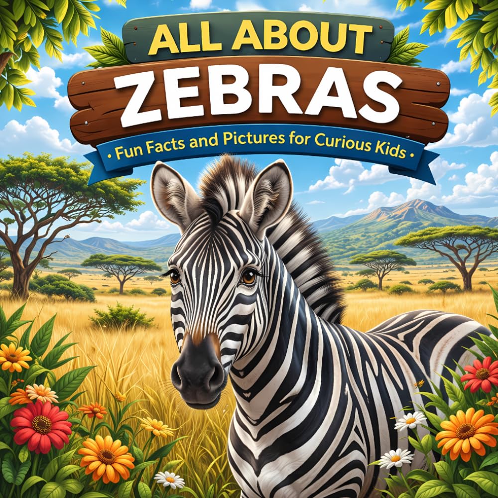 All About Zebras: Fun Facts and Pictures for Curious Kids