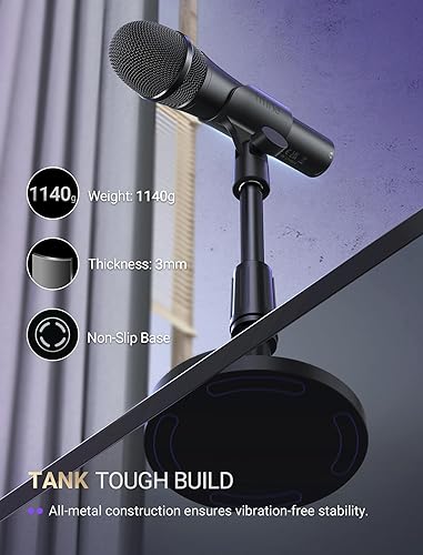 Miniatura 7 de FIFINE Micrófono dinámico USBXLR para grabación de podcasts, juego de micrófono de mano de estudio con soporte de escritorio para voz, voz en off,