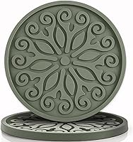 Vista 18 de Posavasos para bebidas, silicona con soporte, juego de 6 – Gran regalo de cumpleaños, inauguración de la casa, decoración de habitación, bar, fiesta