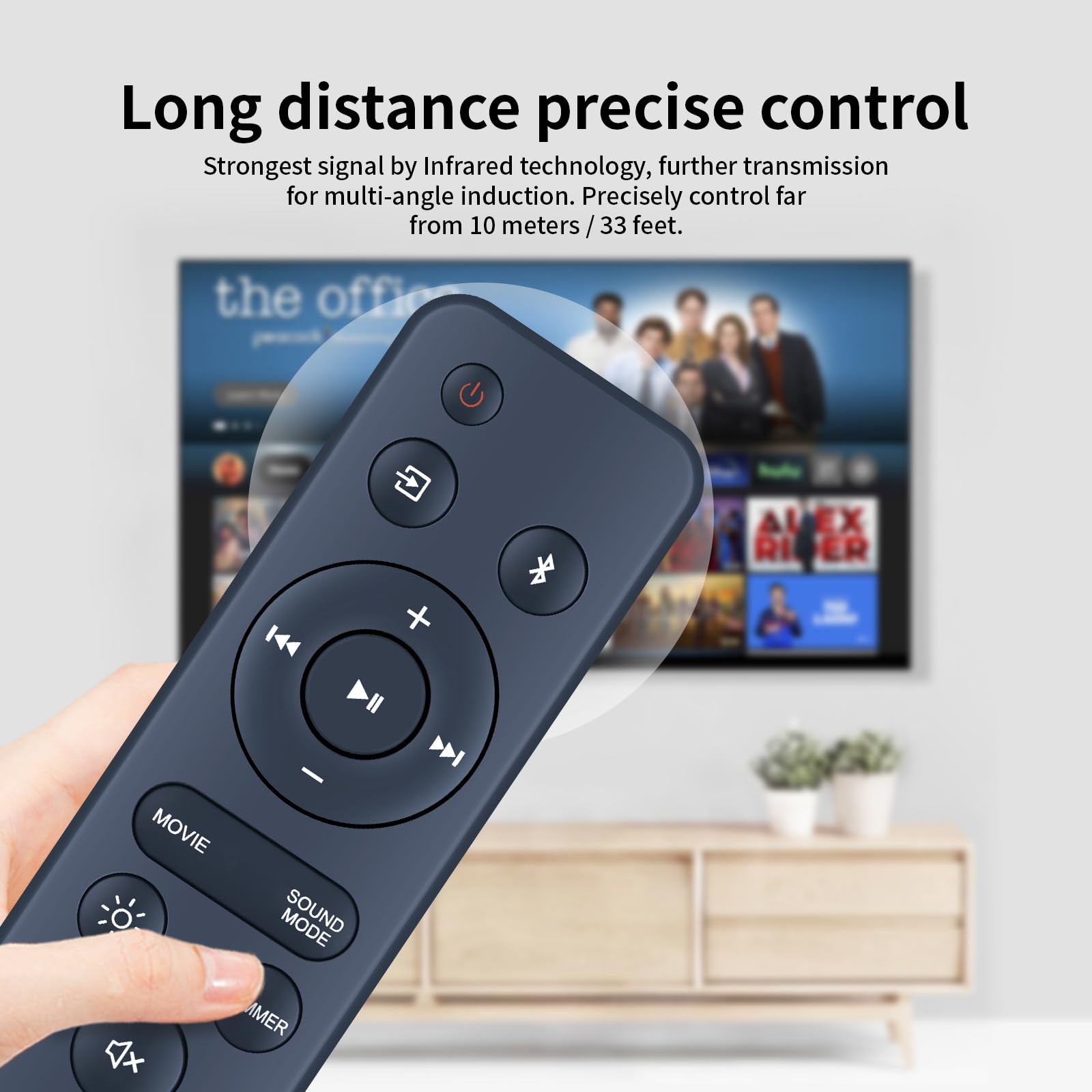 Sound Control Remote Snapklik.com : New Replacement Remote Control For Onn Soundbar 20 Inch ...