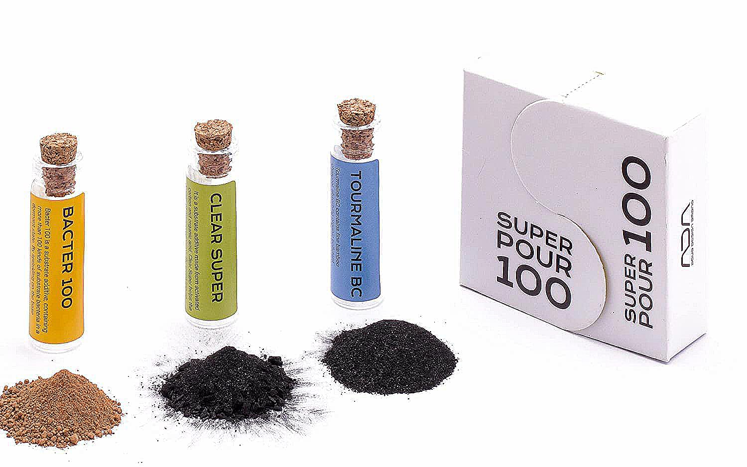 ADA Super 4 is Now ADA Super Pour 100 Planted Tank Substrate Power Booster - Enhance Oxygenation and Water Clarity, New Updated Version 2024 (Pack of 1)