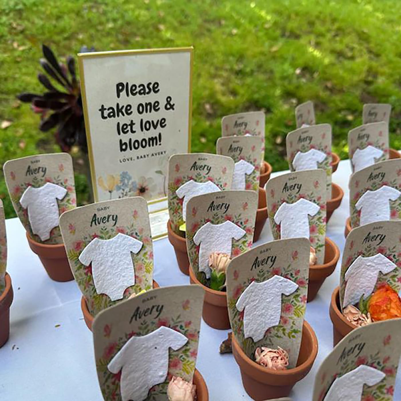 Party Favors Seed Packets For Baby Shower Favors Baby In Bloom