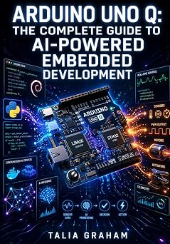 ARDUINO UNO Q THE COMPLETE GUIDE TO AI-POWERED EMBEDDED DEVELOPMENT Combine Python Scripts, Arduino Sketches, and Containerized AI Models with Debian Linux and STM32 Real-Time Control